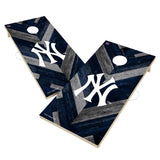 New York Yankees Cornhole Board Set - Herringbone Design