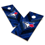 Toronto Blue Jays Cornhole Board Set - Herringbone Design