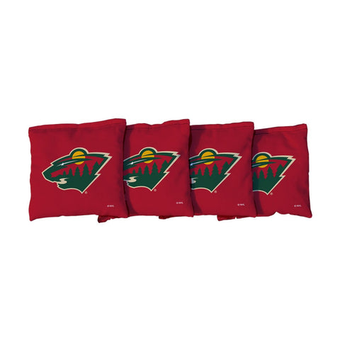 Minnesota Wild Red Cornhole Bags