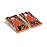 Philadelphia Flyers Cornhole Board Set - Triangle Weathered Version