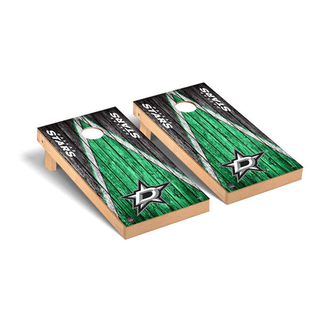 Dallas Stars Cornhole Board Set - Triangle Weathered Version