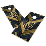 Vegas Golden Knights Cornhole Board Set - Herringbone Design