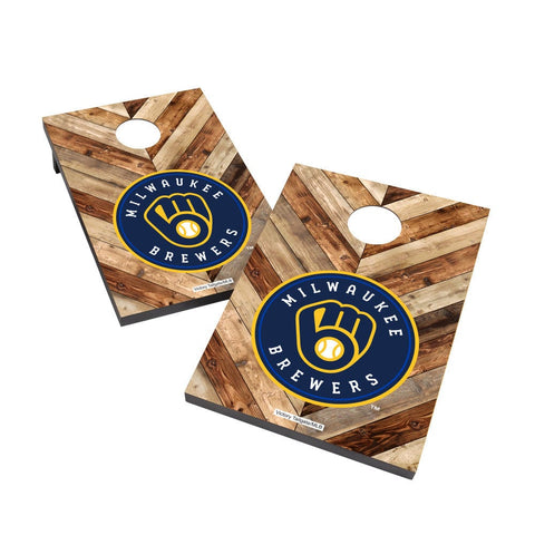 Milwaukee Brewers 2x4 Cornhole Bag Toss