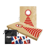 Cornhole Boards Set with 8 Cornhole Bags - PLENO Massager